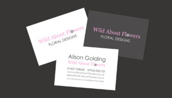 Wild About Flowers Business cards